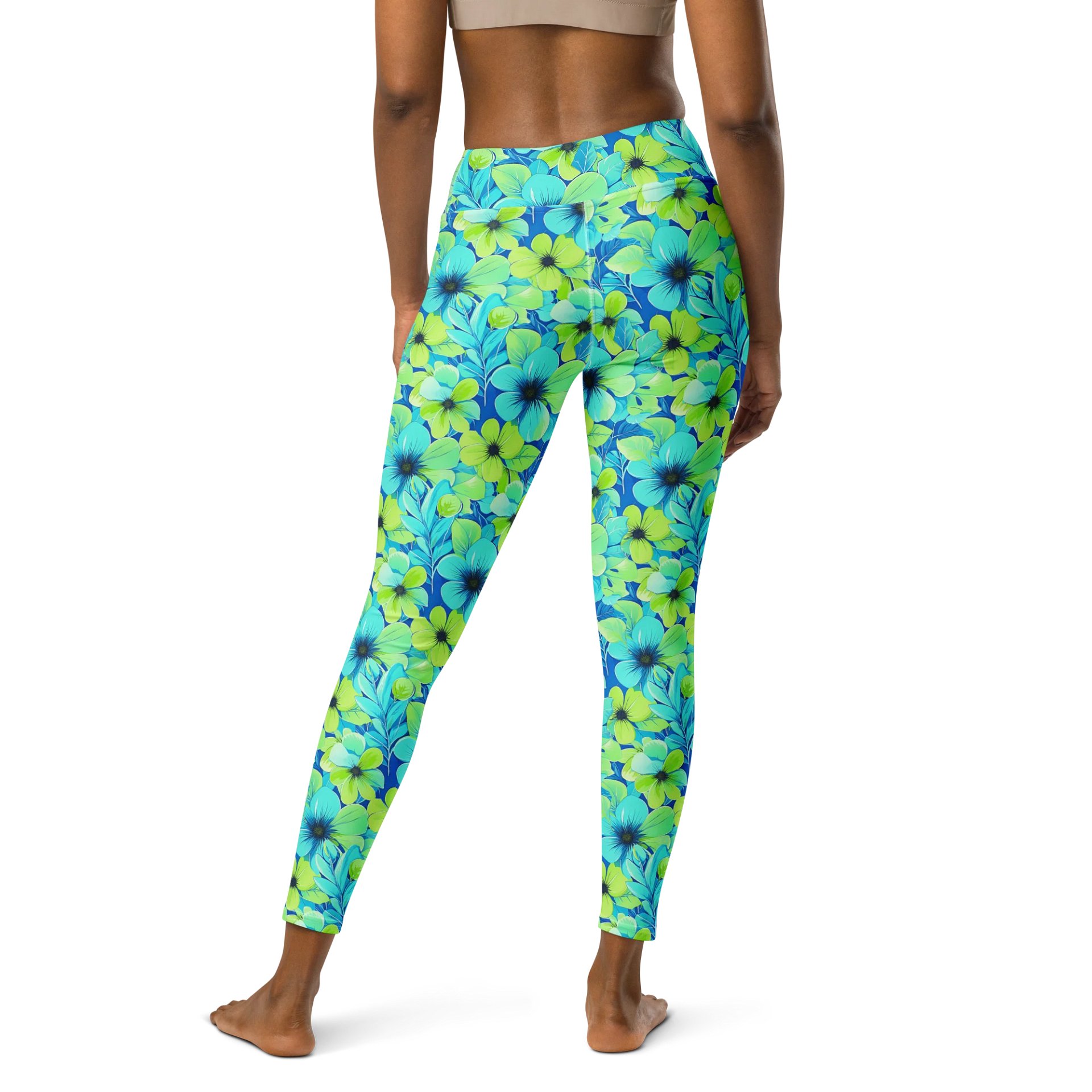 Women’s Floral Yoga Pants – High Waist Leggings for Yoga, Pilates, Running & Everyday Activewear product image (5)