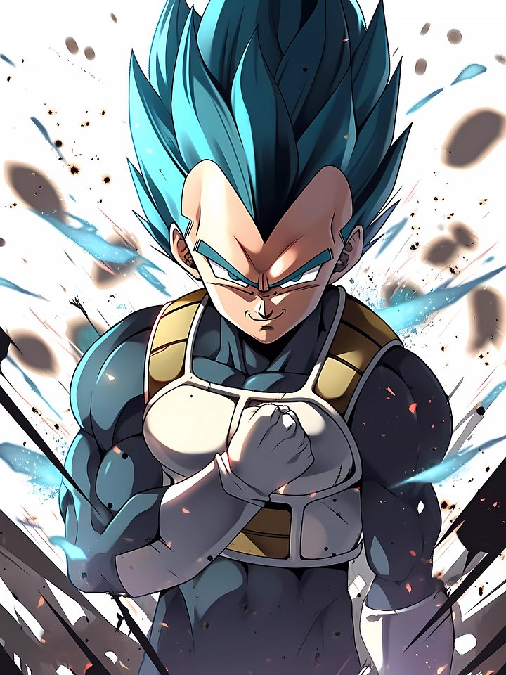 Vegeta SSGSS Metal Print product image (1)