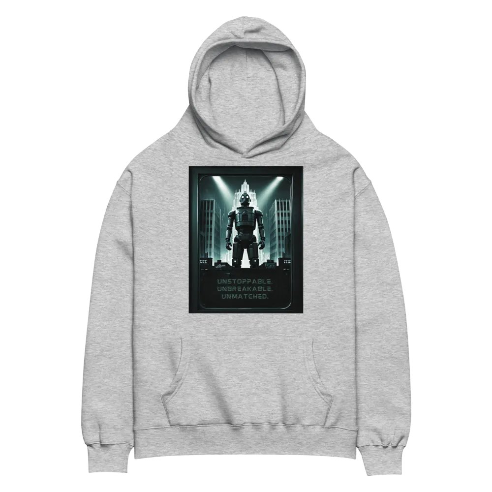Unstoppable, Unbreakable, Unmatched Art Deco Robot Hoodie product image (6)