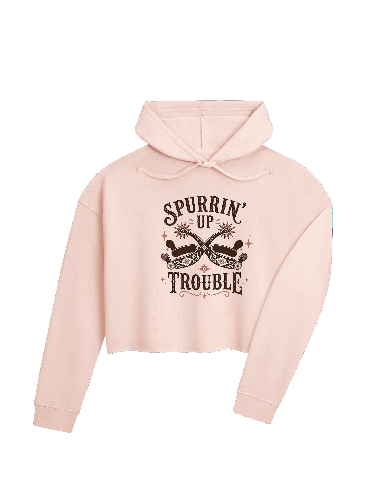 Spurrin' Up Trouble Crop Hoodie product image (15)