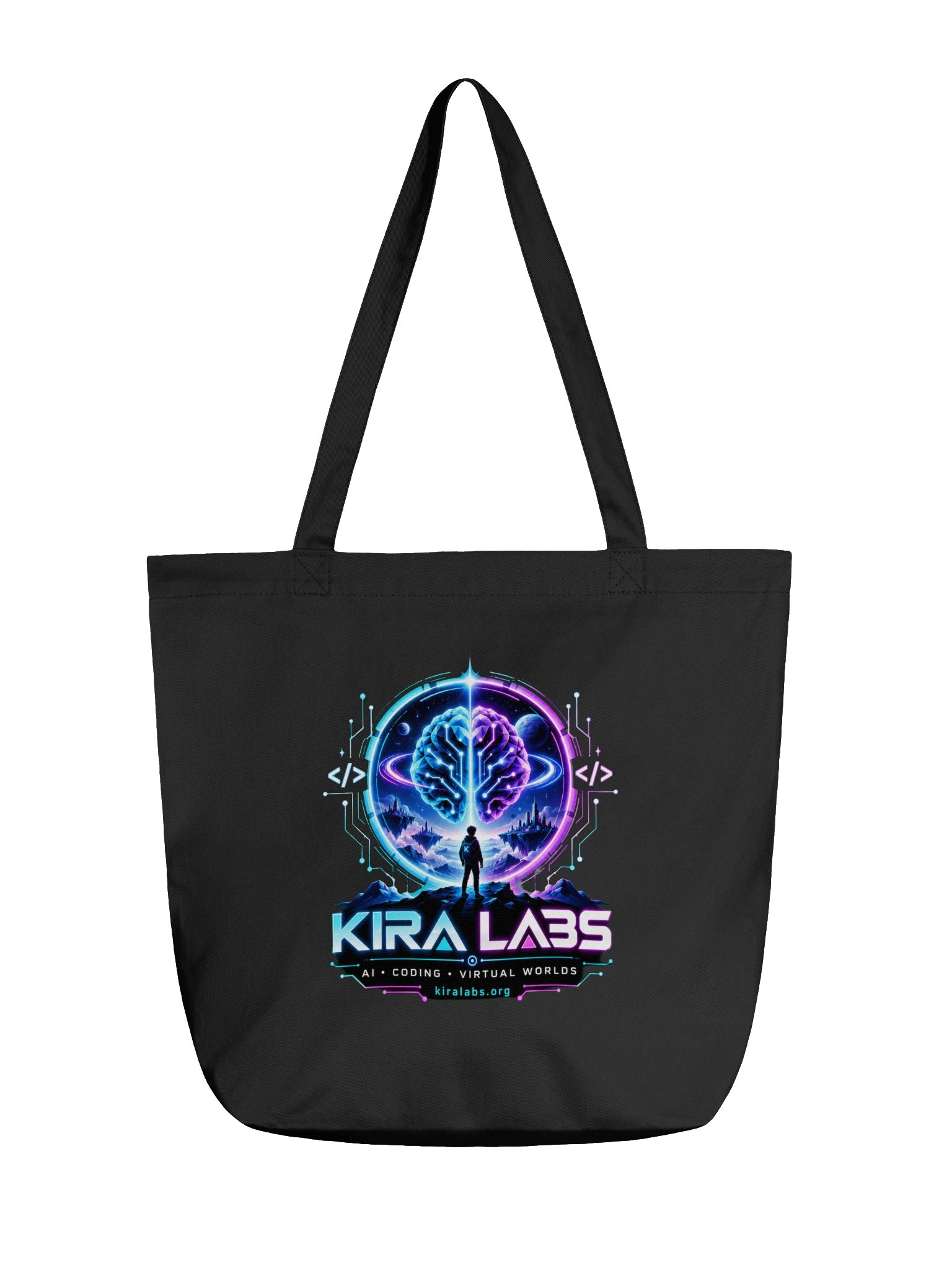 Kira Labs AI Coding Virtual Worlds Tote Bag product image (1)