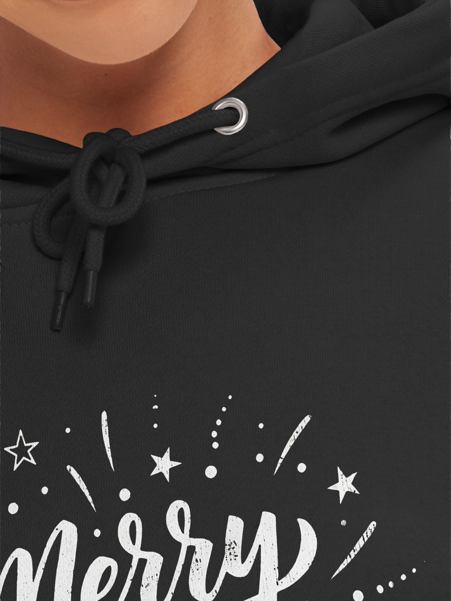 Merry & Happy Hoodie – Retro Holiday Stars Sweatshirt product image (33)