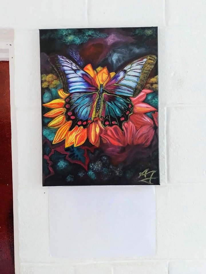 Butterfly Dream 12 x 16 Acrylic Painting on Canvas by Arthur Taylor product image (2)