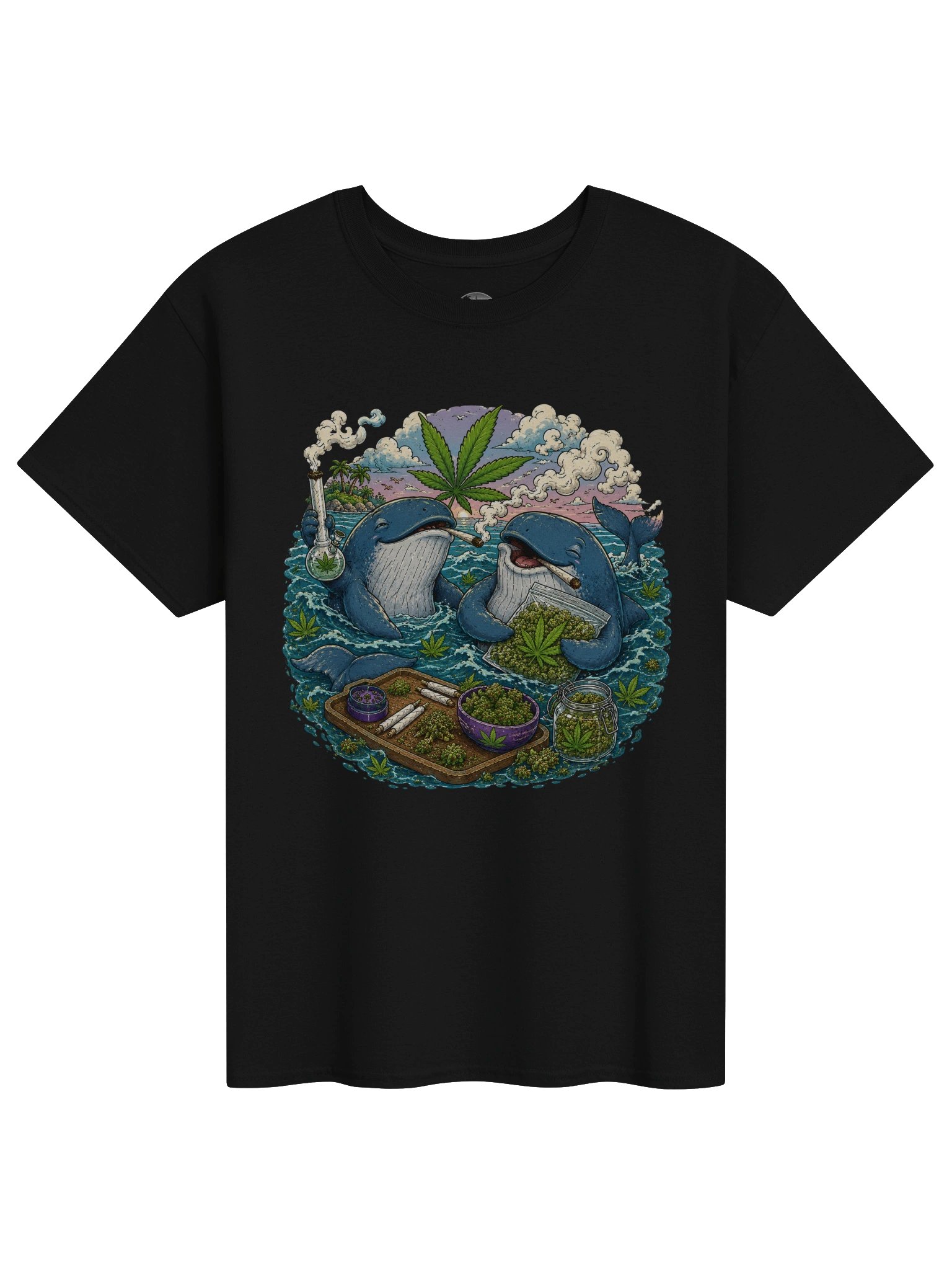 Stoner Whales Graphic Tee product image (1)
