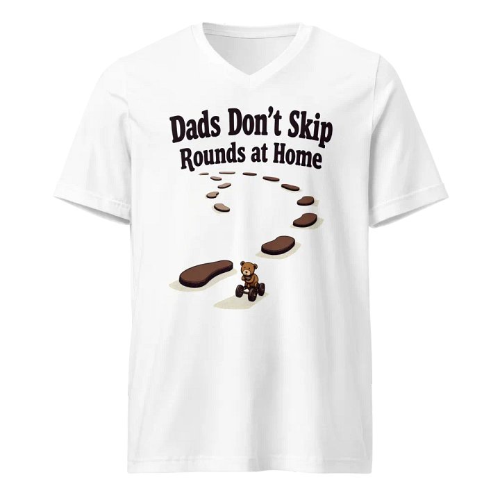 Dads Don't Skip Rounds at home V-Neck Tee product image (1)