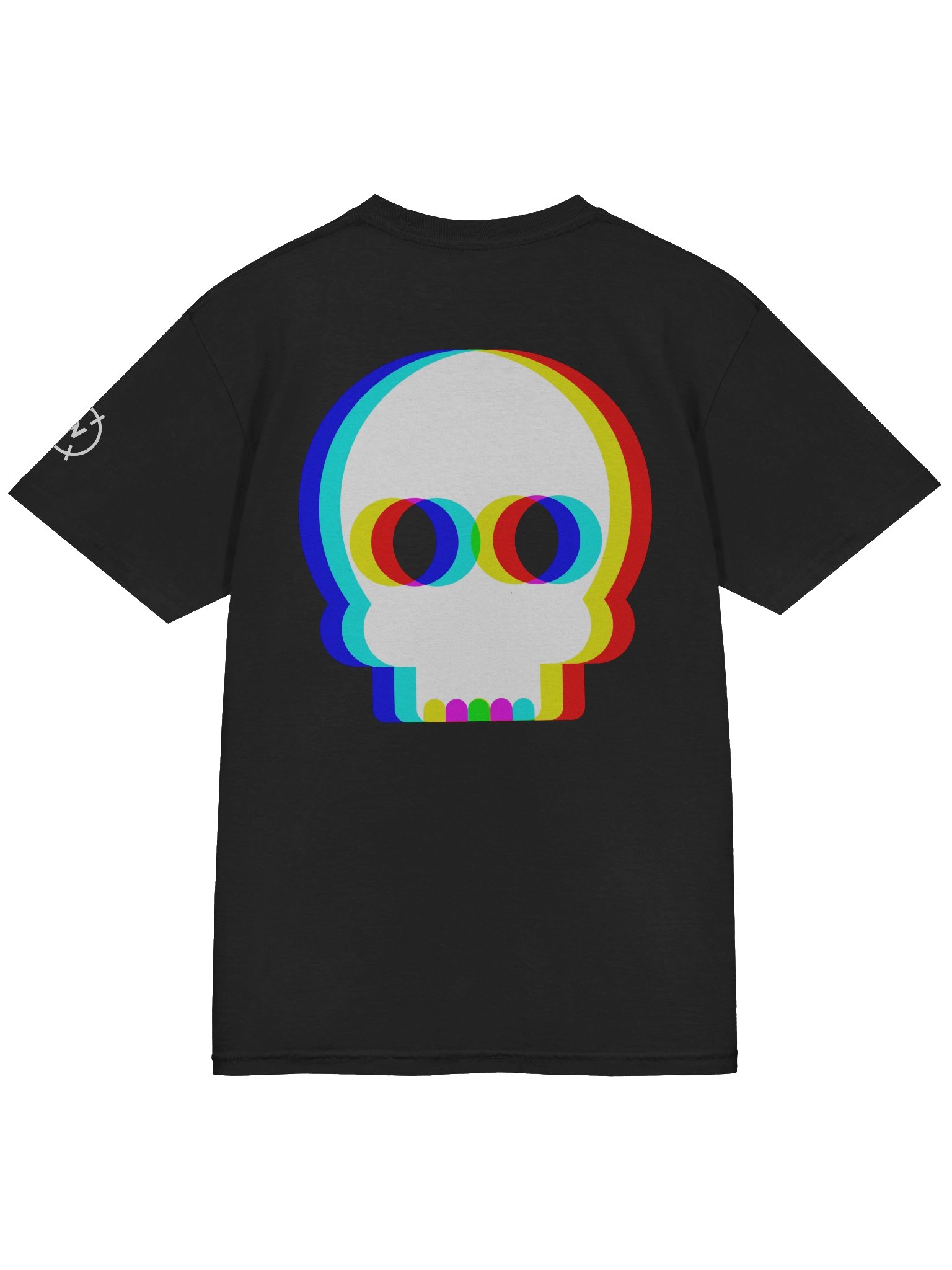 Trippy Skull Vaporwave Techno Rave EDM Tee product image (4)
