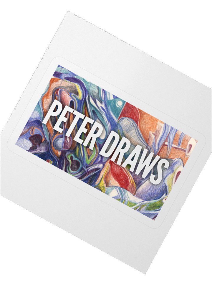 Peter Draws Colorful Sticker product image (3)