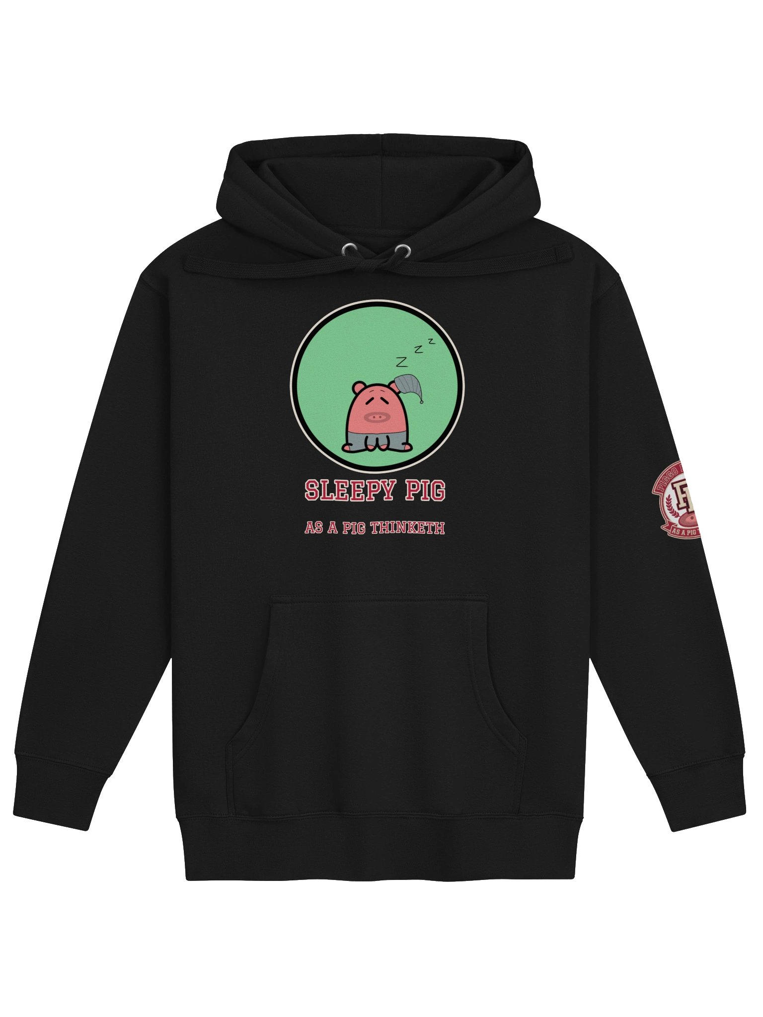 Sleepy Pig Hoodie | As a Pig Thinketh product image (1)