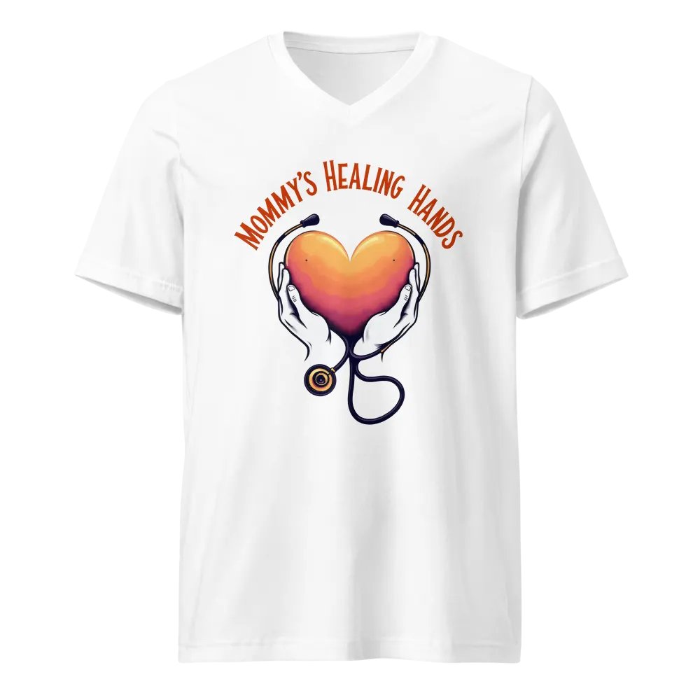 Mommy's Healing Hands V-Neck Tee product image (5)