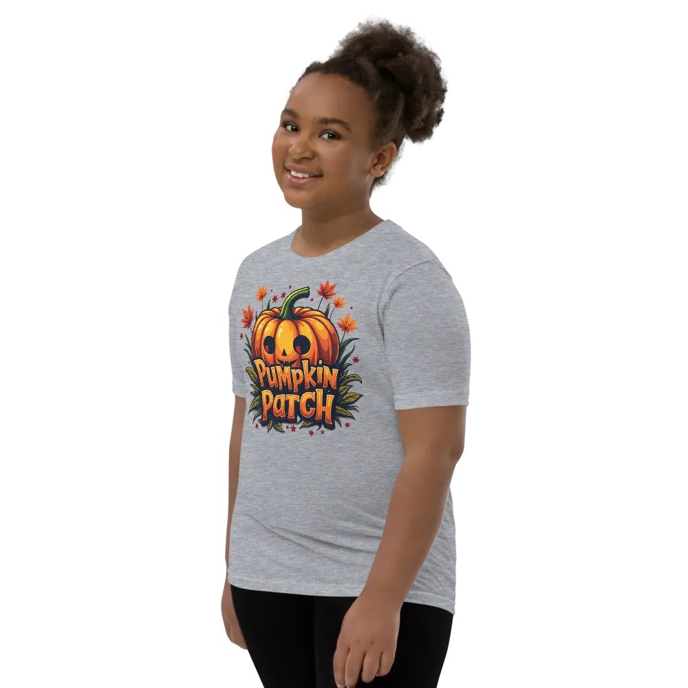 Jack-O'-Lantern Patch Youth Tee product image (26)