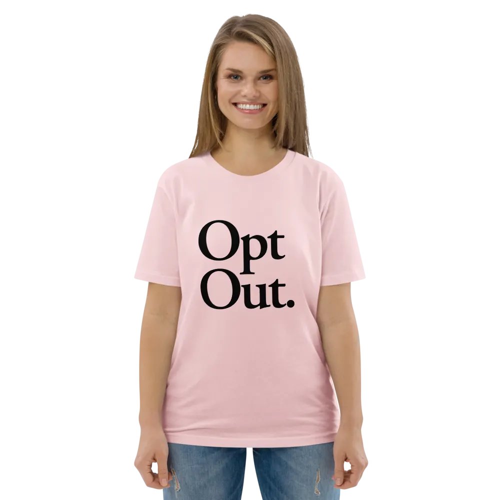 Opt Out Tee - 100% cotton product image (6)
