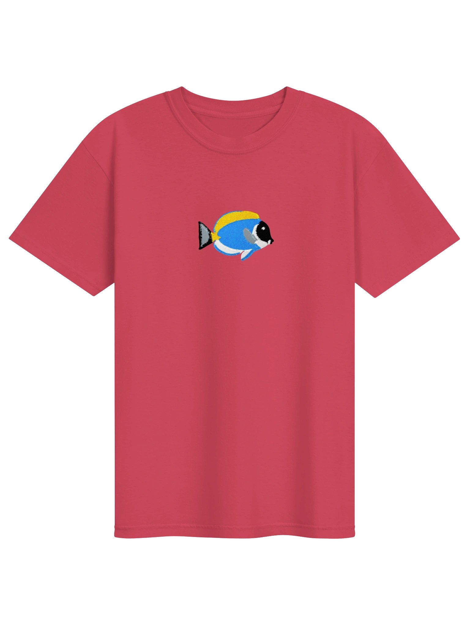 Powder Blue Tang Premium T-Shirt (Embroidered) for Reef and Marine Aquarium Lovers product image (33)