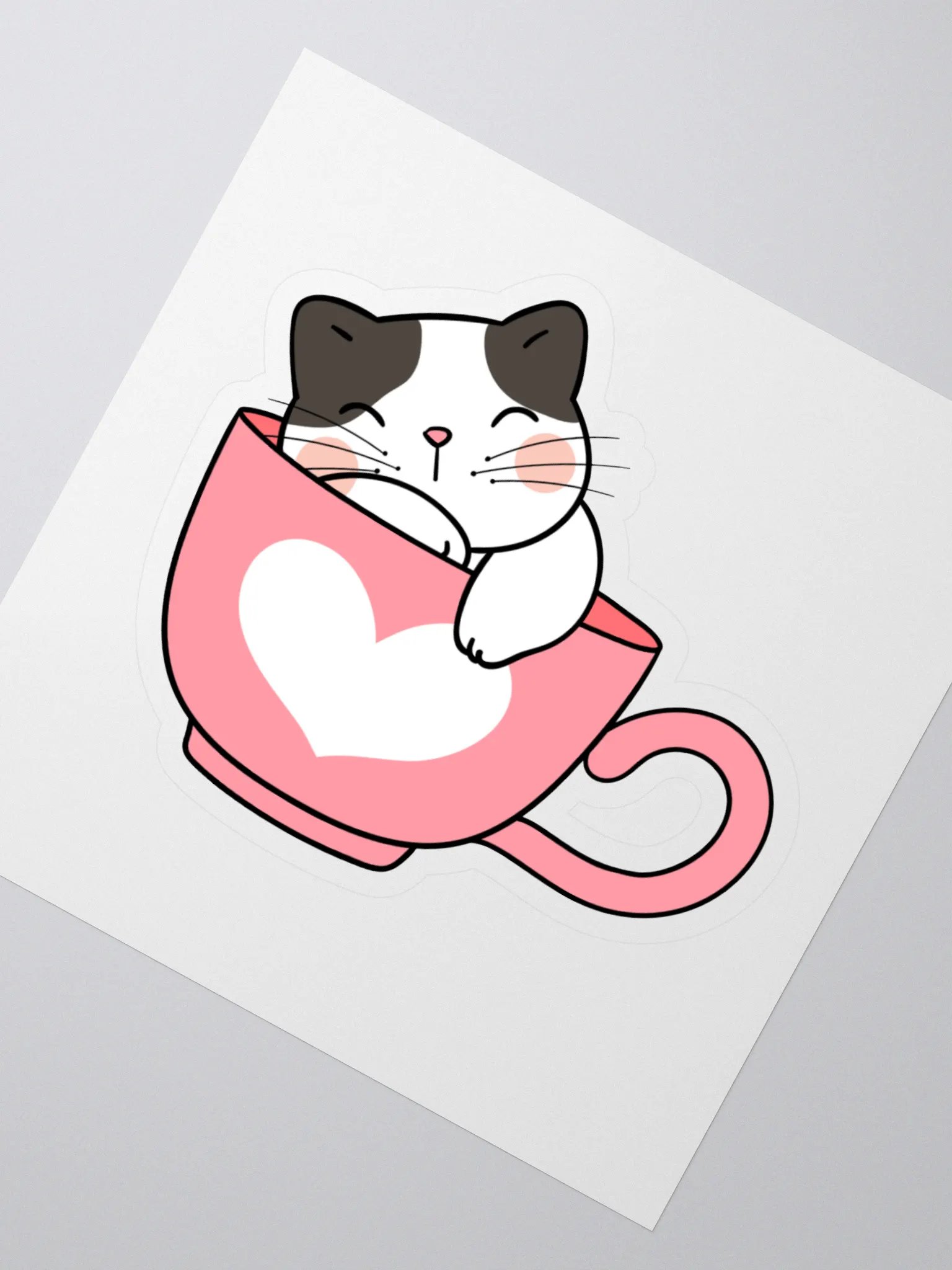 Sleepy Cat Stickers – Adorable and Fun for Any Space product image (2)