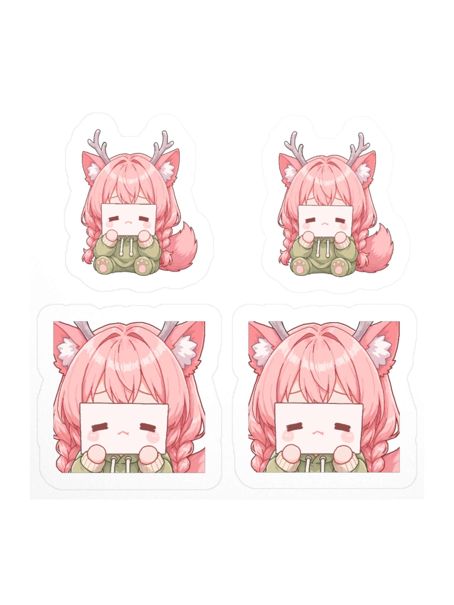 🌸 Shy Frog Fox Sticker Pack product image (1)