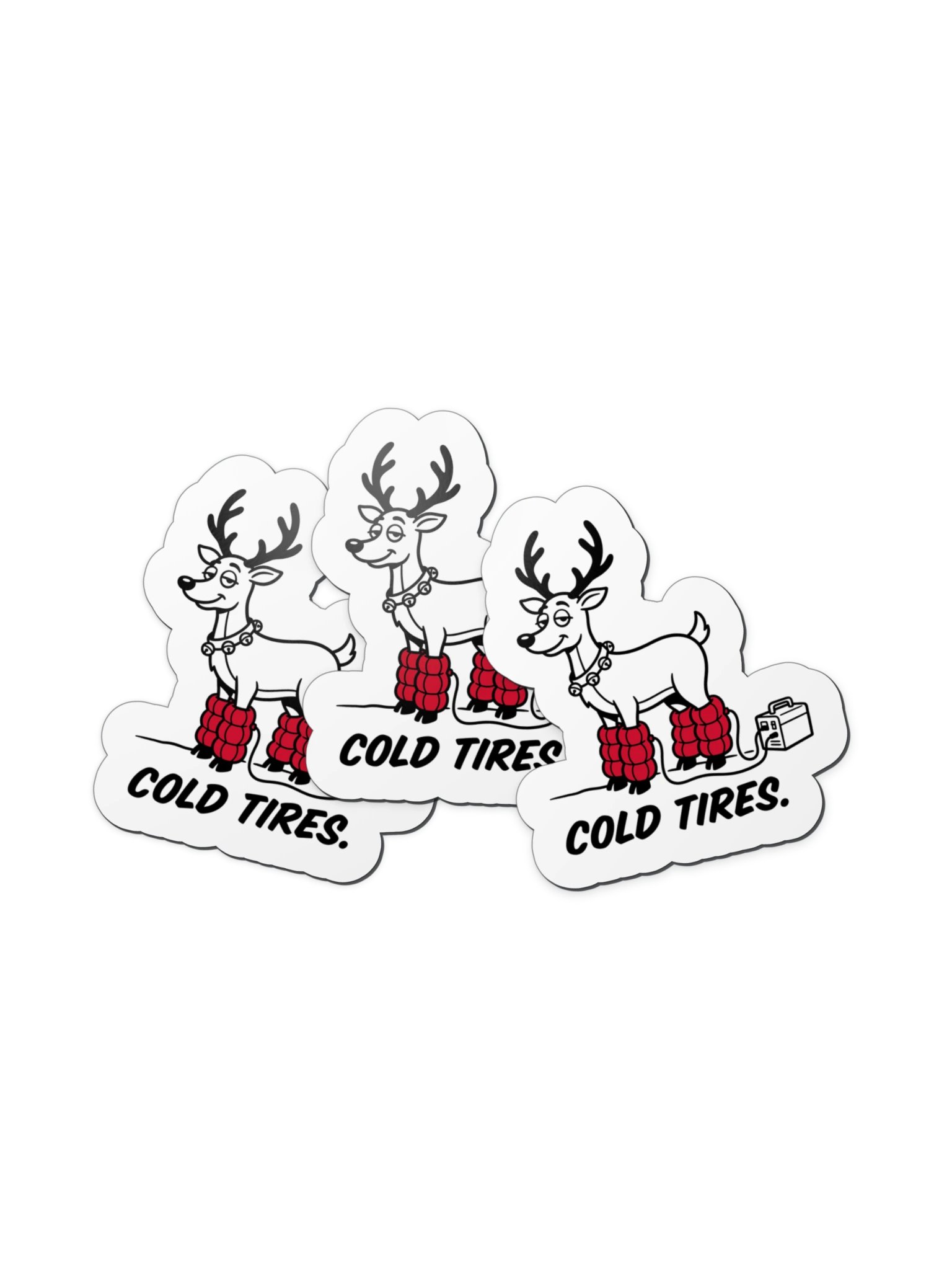 Cold Tires. Reindeer Magnet product image (3)