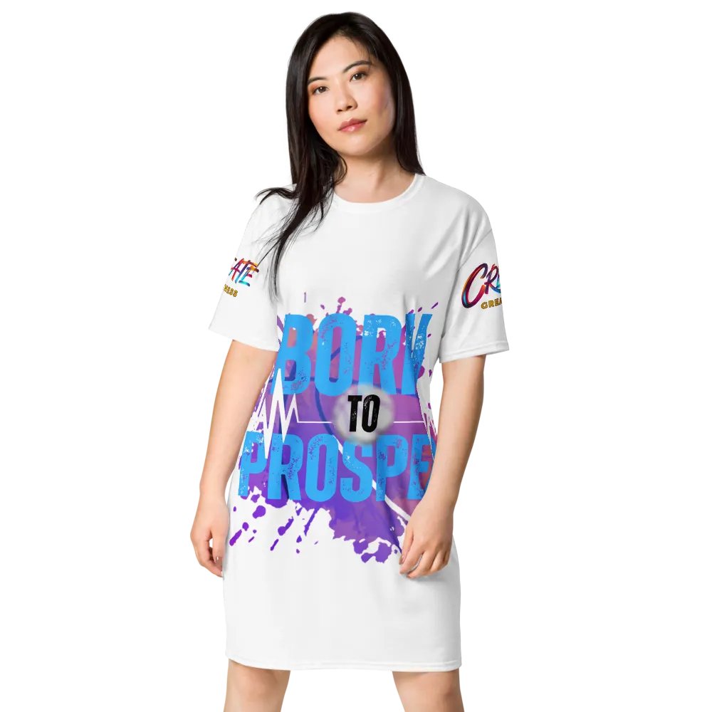 Born to Prosper Energetic Moves All-Over T-Shirt Dress product image (3)