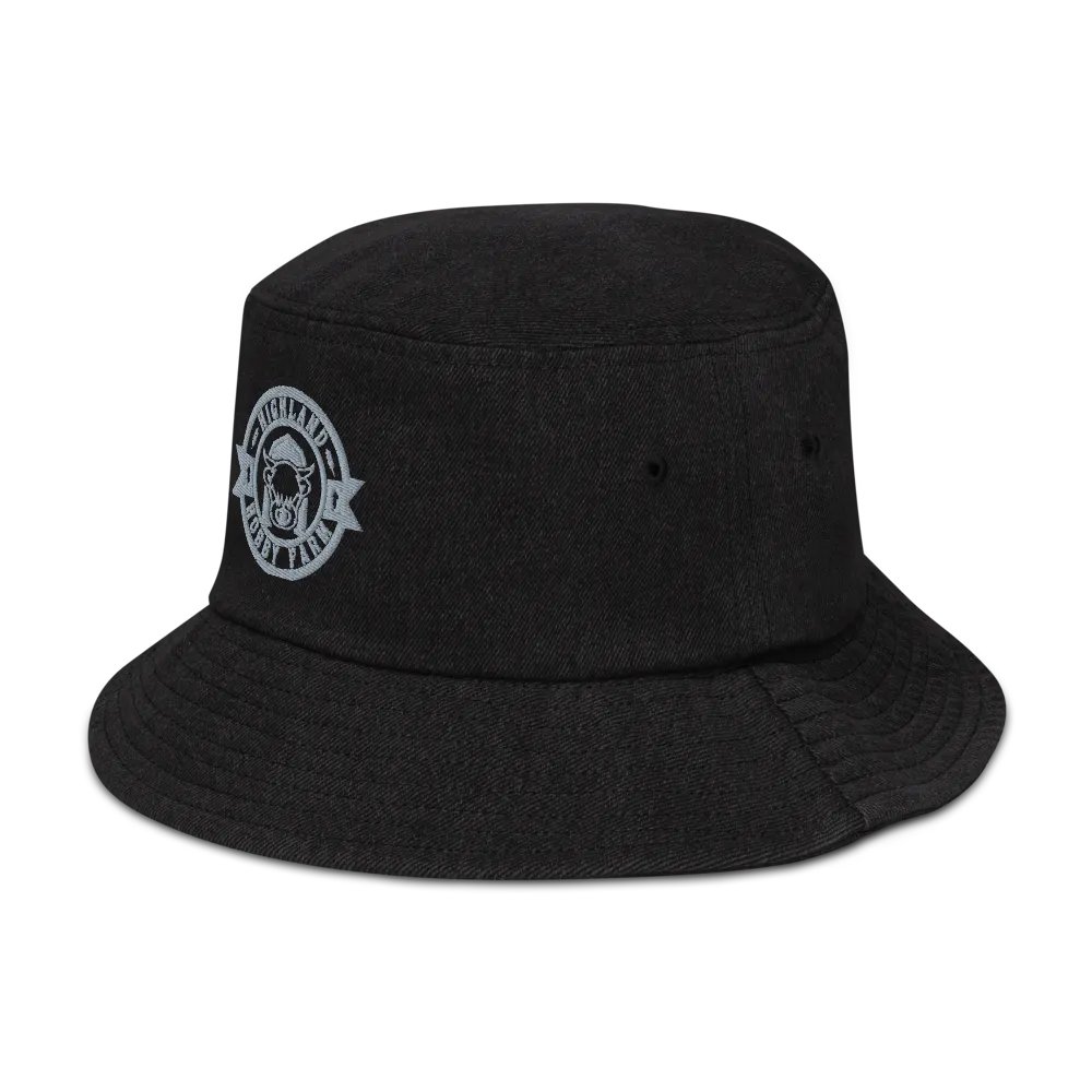 Modern Highland Hobby Farm Emblem Denim Bucket Hat product image (4)
