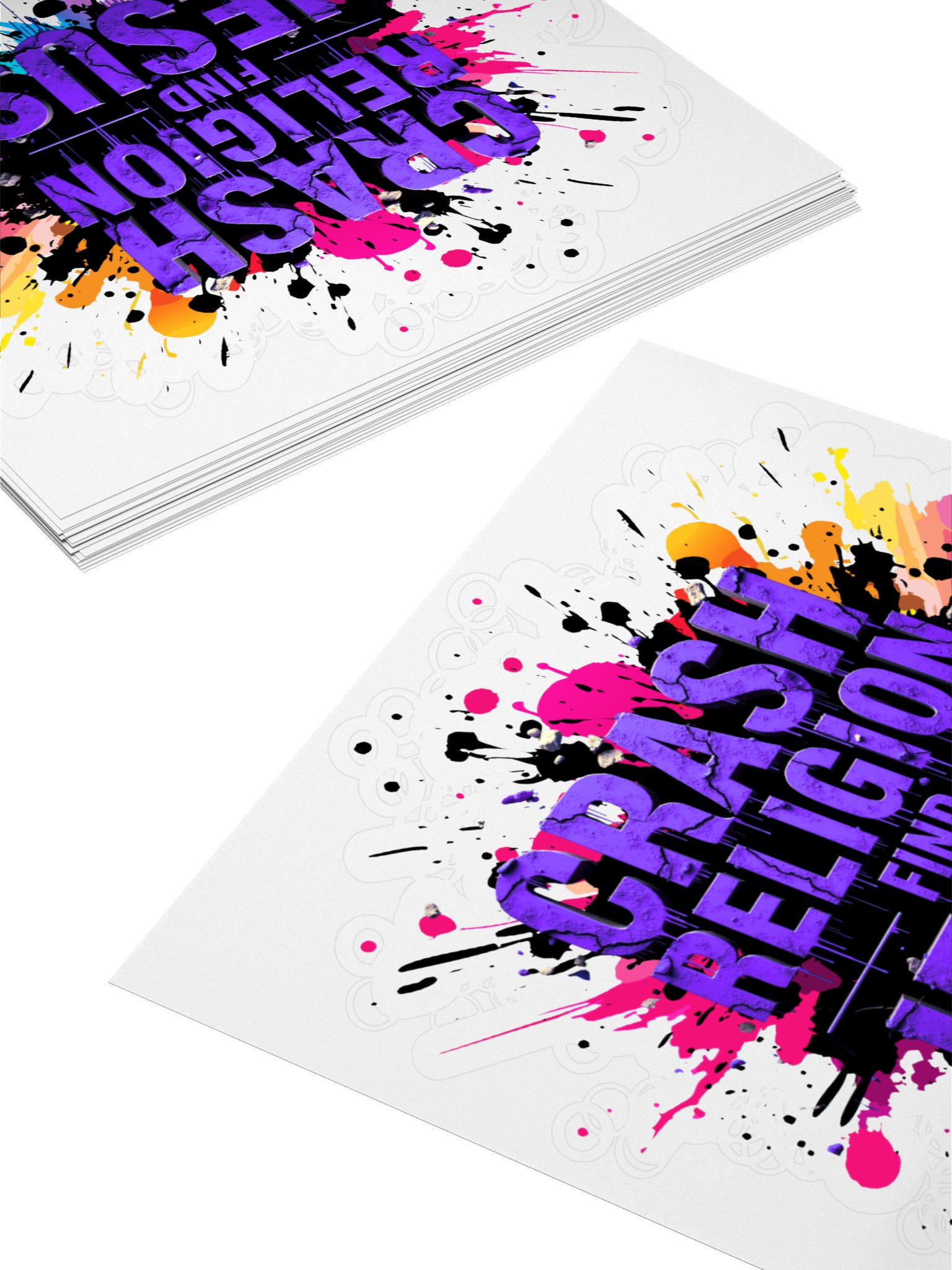 RASH RELIGION. FIND JESUS. – GRAFFITI STICKER product image (4)