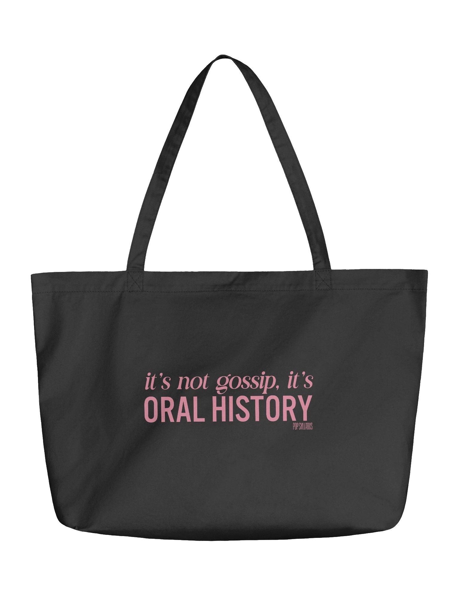 Oral History Black Tote (Pink) product image (1)