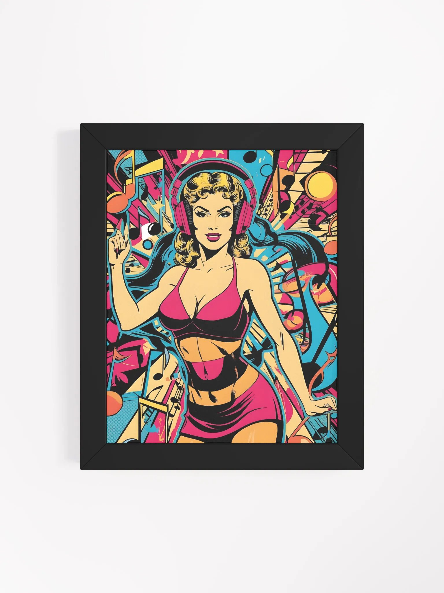 Vibrant Beats: Framed Pop-Art Poster product image (7)