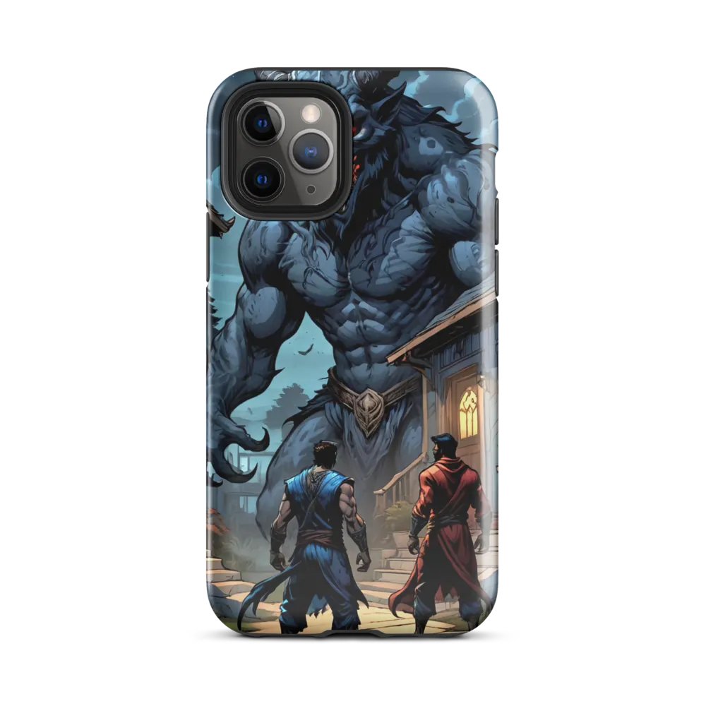 Epic Werewolf Showdown iPhone Tough Case – Dark Fantasy Warrior Design product image (25)
