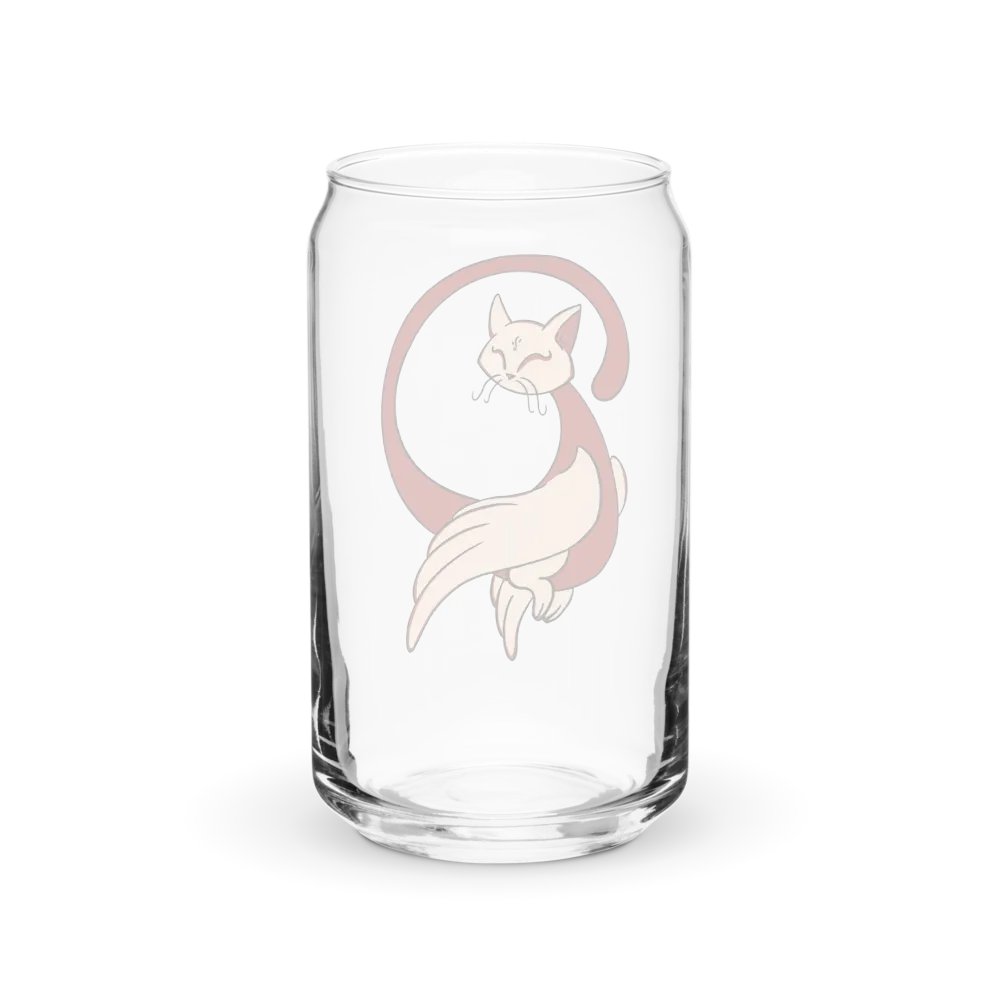Calming Brown Cat-Owl Can-Shaped Glass product image (2)