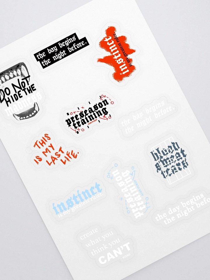 preseason training sticker pack product image (1)