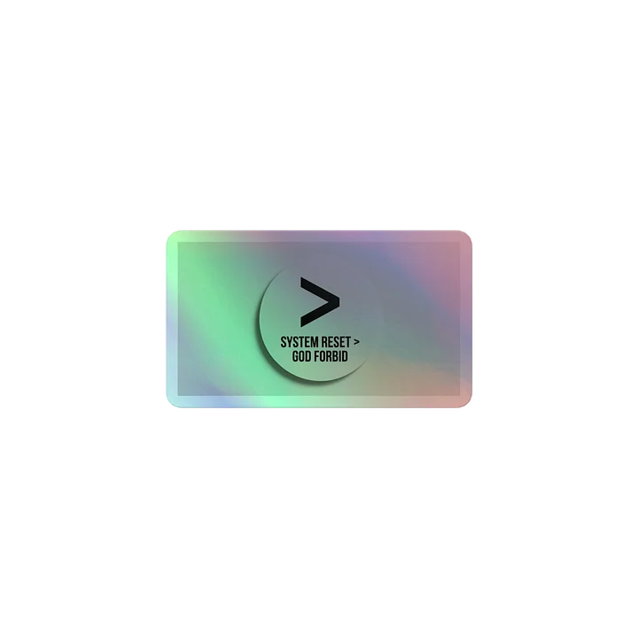 The "System Reset > God Forbid" Terminal Sticker product image (1)