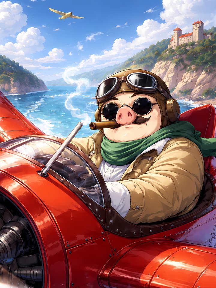 Porco Rosso Metal Print product image (1)