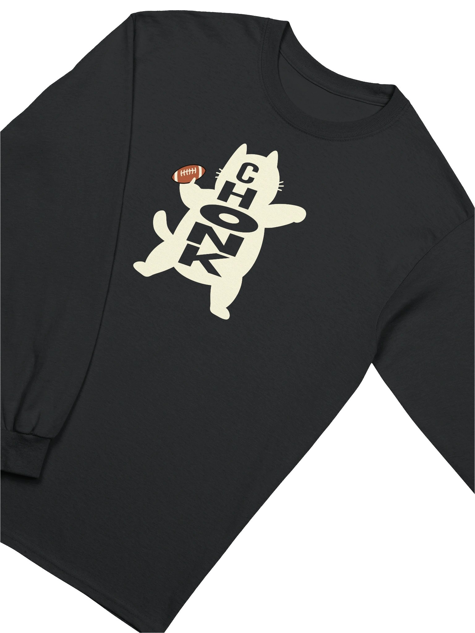American Football Chonk Cat 2 - Unisex Adult Long Sleeve T-shirt product image (3)