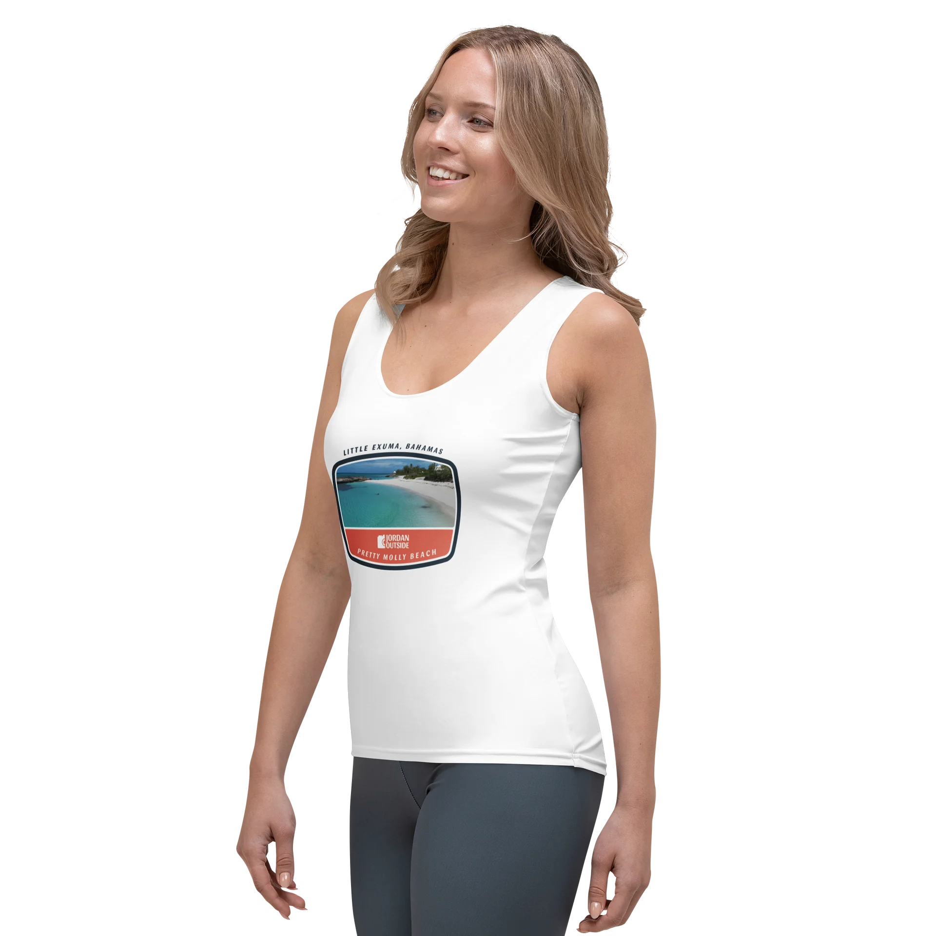 Pretty Molly Beach, Little Exuma, Bahamas (Women's Tank Top) product image (3)