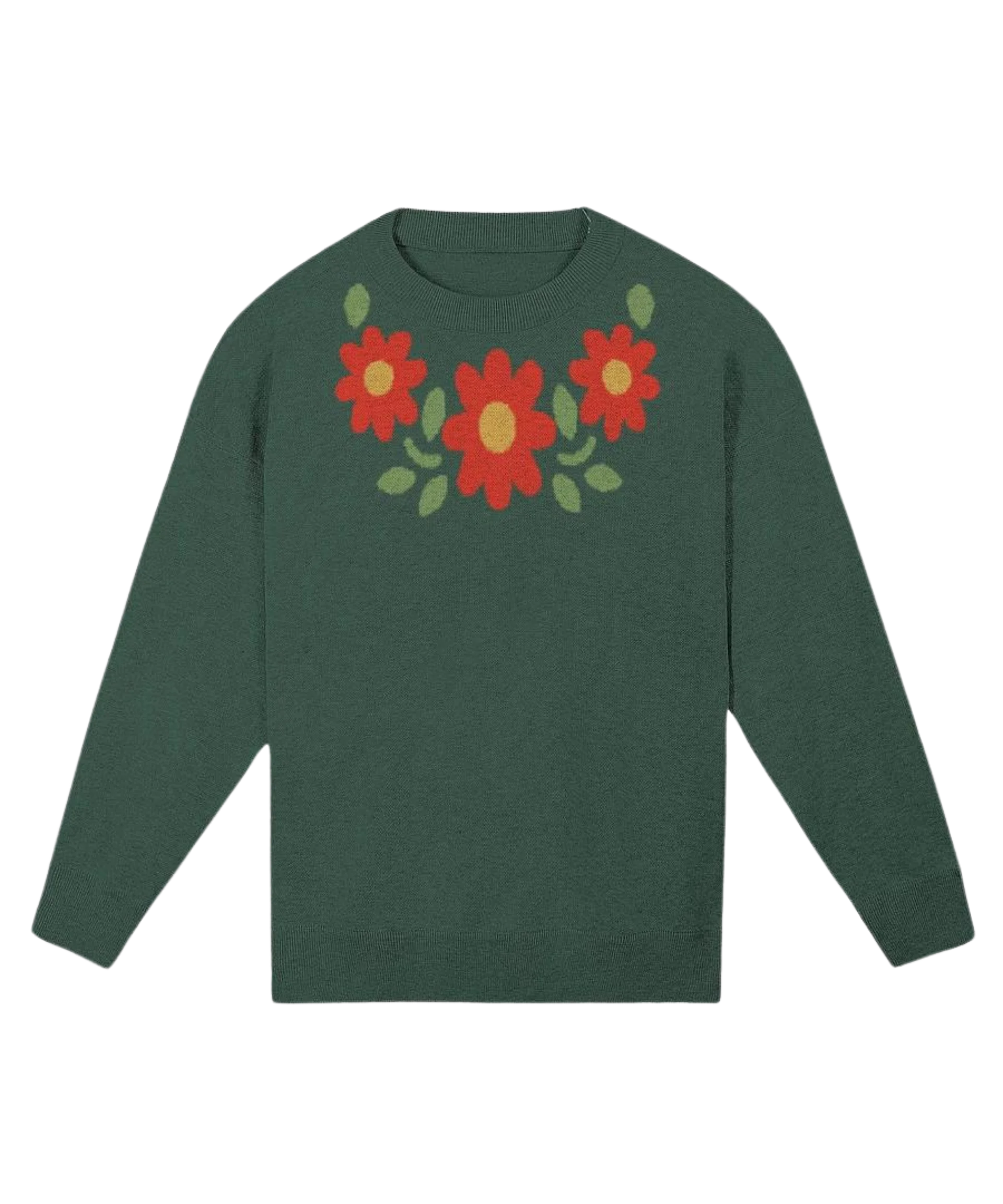 Flower Knitted Relaxed Sweater 3/3 product image (1)