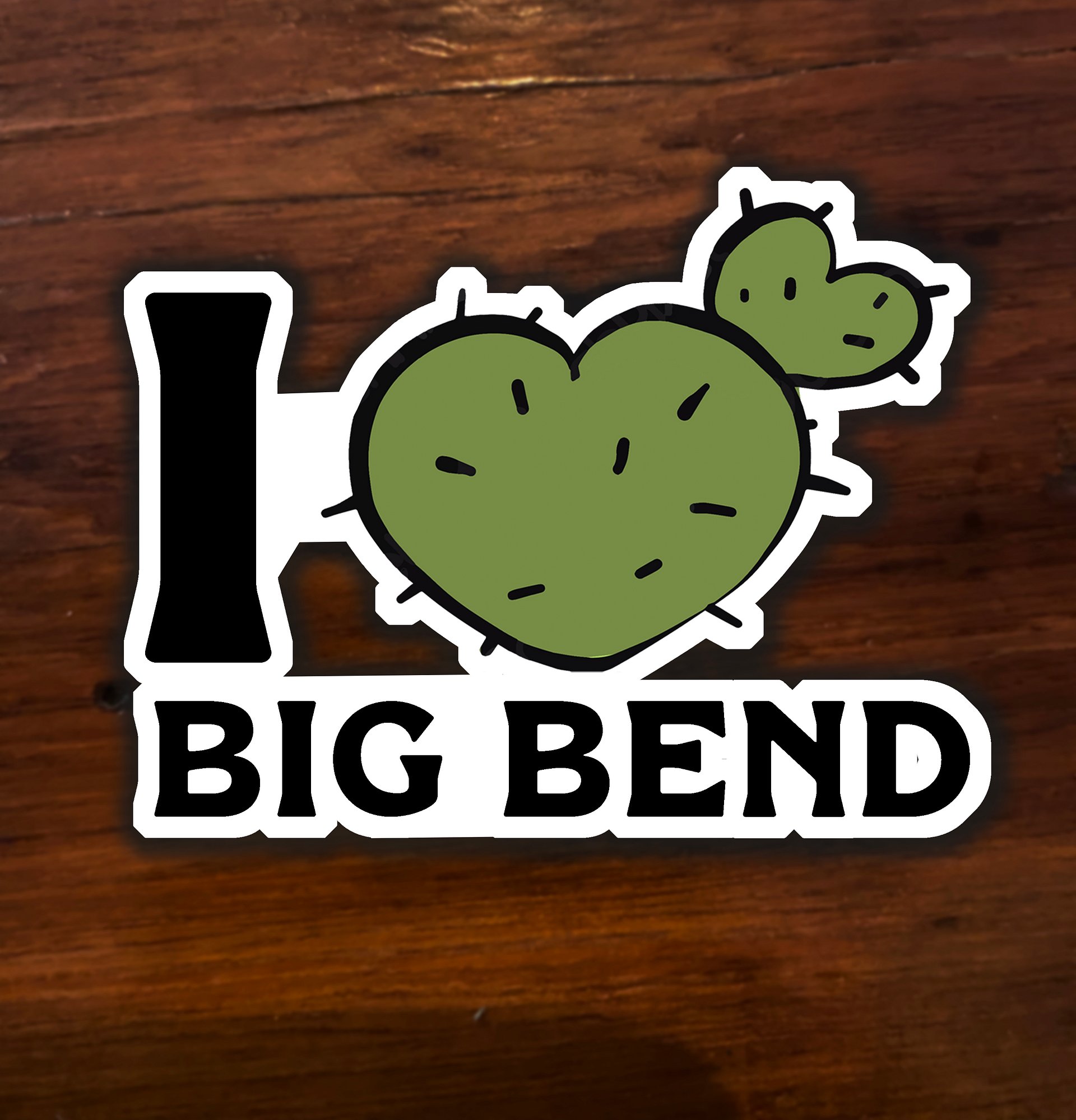 I Heart Big Bend Vinyl Sticker product image (3)