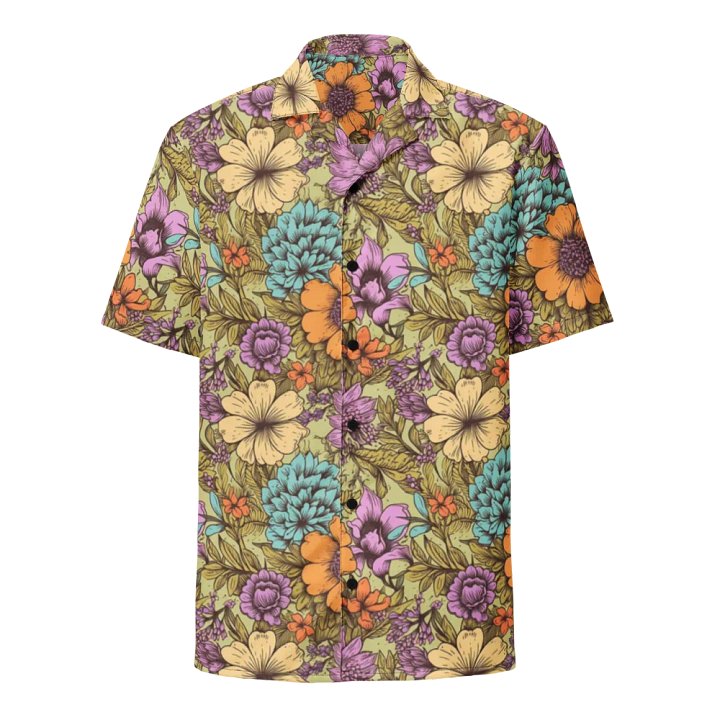 70s Floral Pattern-Seamless Vintage Design Hawaiian Shirt product image (1)