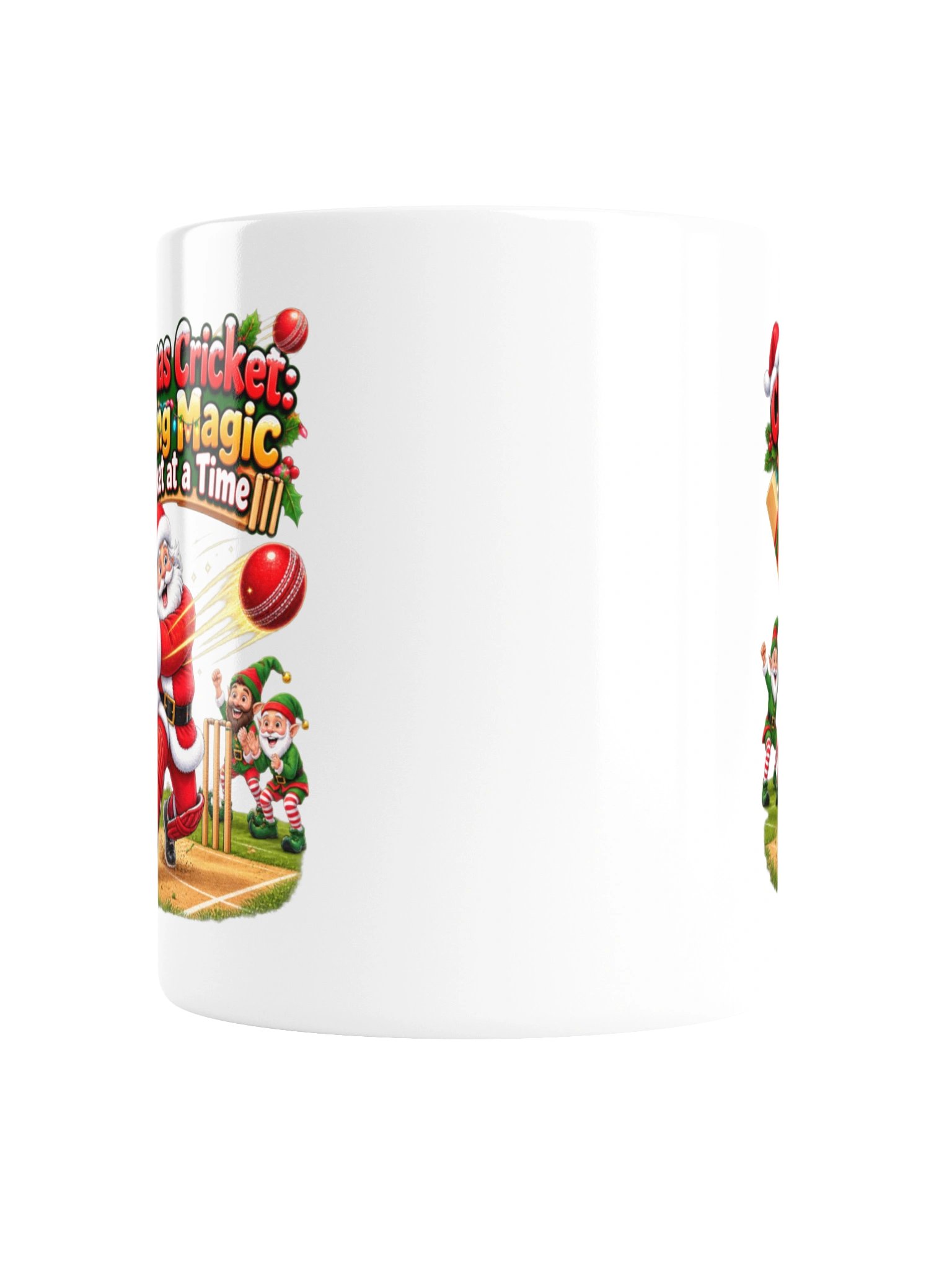CHRISTMAS CRICKET: MAKING MAGIC ONE WICKET AT A TIME! MUG product image (6)