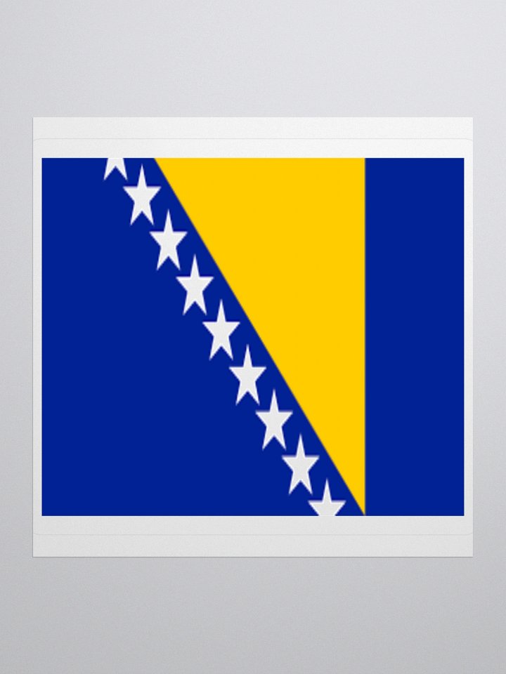 Exclusive Bosnia and Herzegovina Flag Kiss-Cut Stickers - High-Quality Vinyl, Multiple Sizes product image (3)