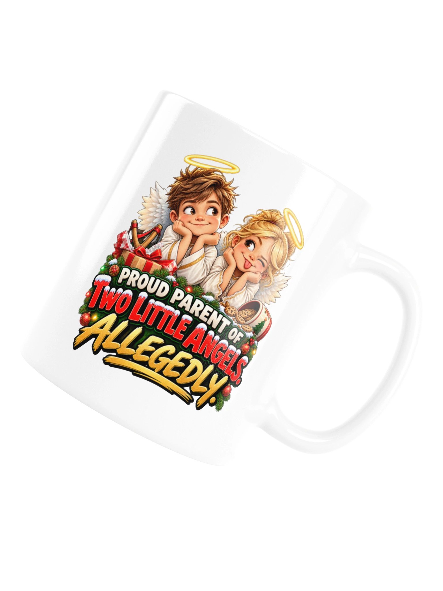 Proud Parent of Two Little Angels… Allegedly. Mug product image (17)