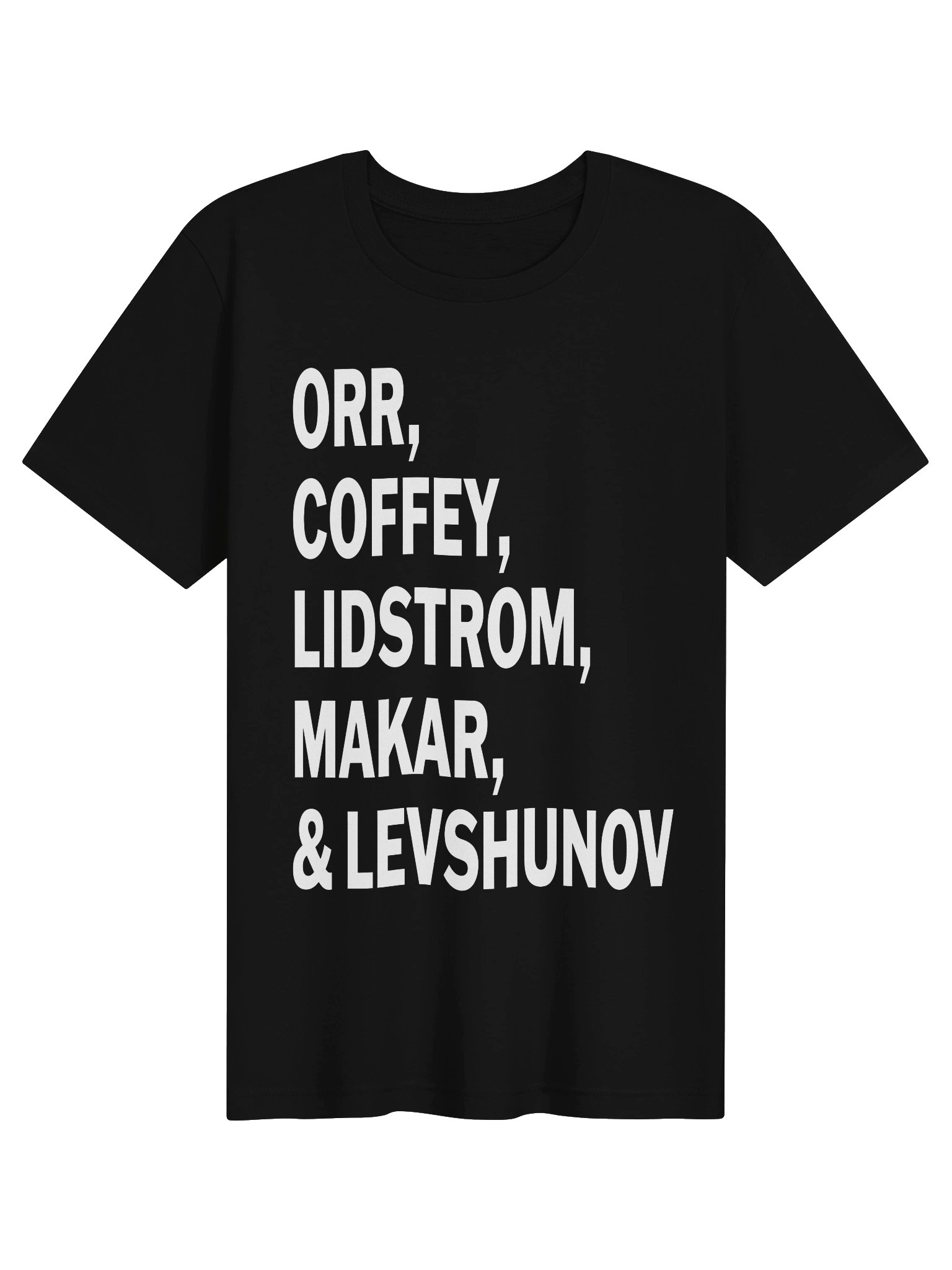 Orr, Coffey, Lidstrom, Makar, & Levshunov T Shirt product image (1)
