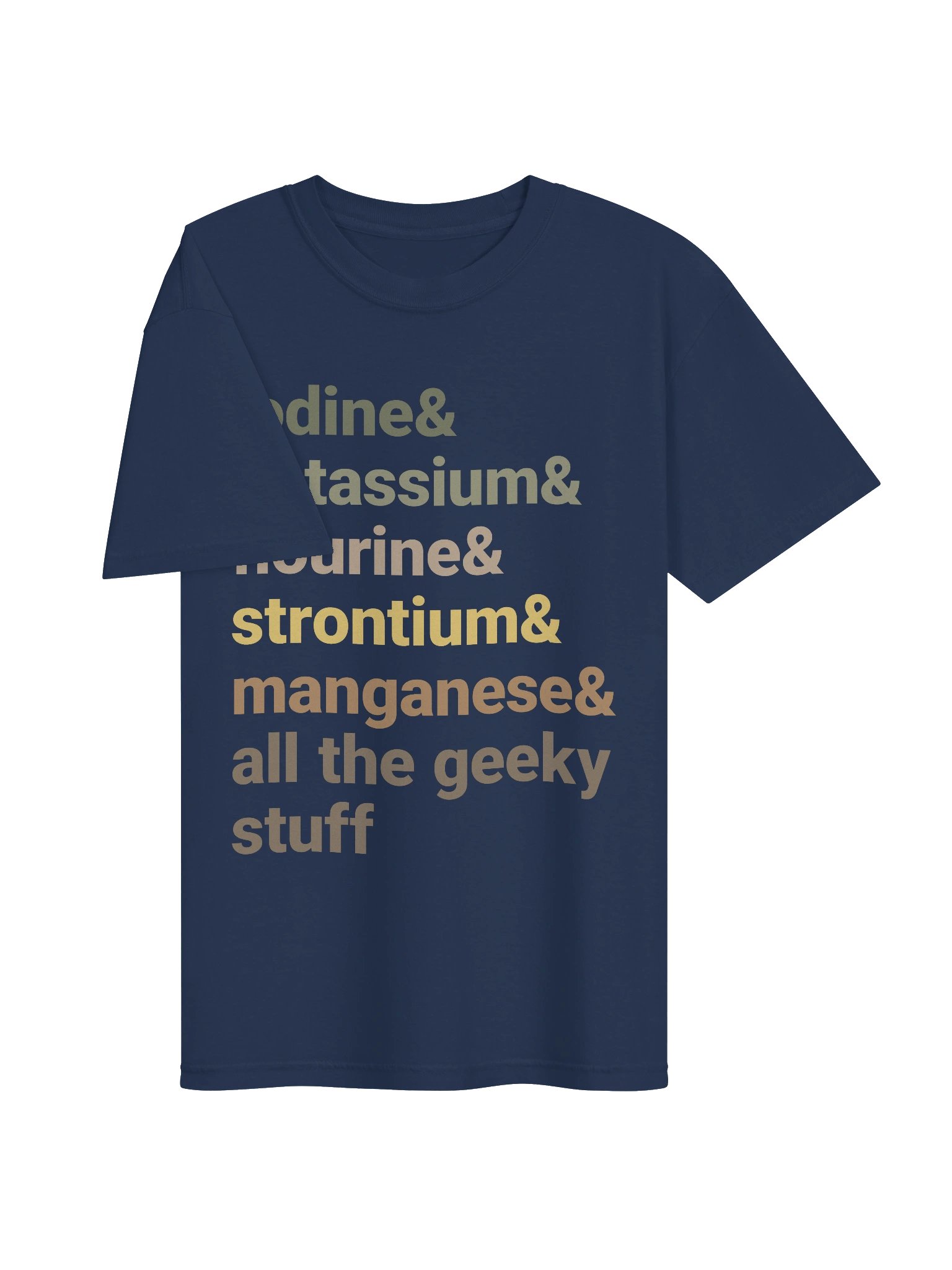 Reef Tank Trace Elements Shirt – Iodine, Potassium & Strontium Reef Aquarium Tee product image (8)