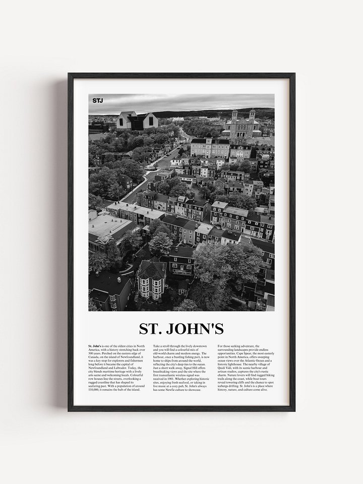 St. John's 02 Newspaper Poster product image (1)