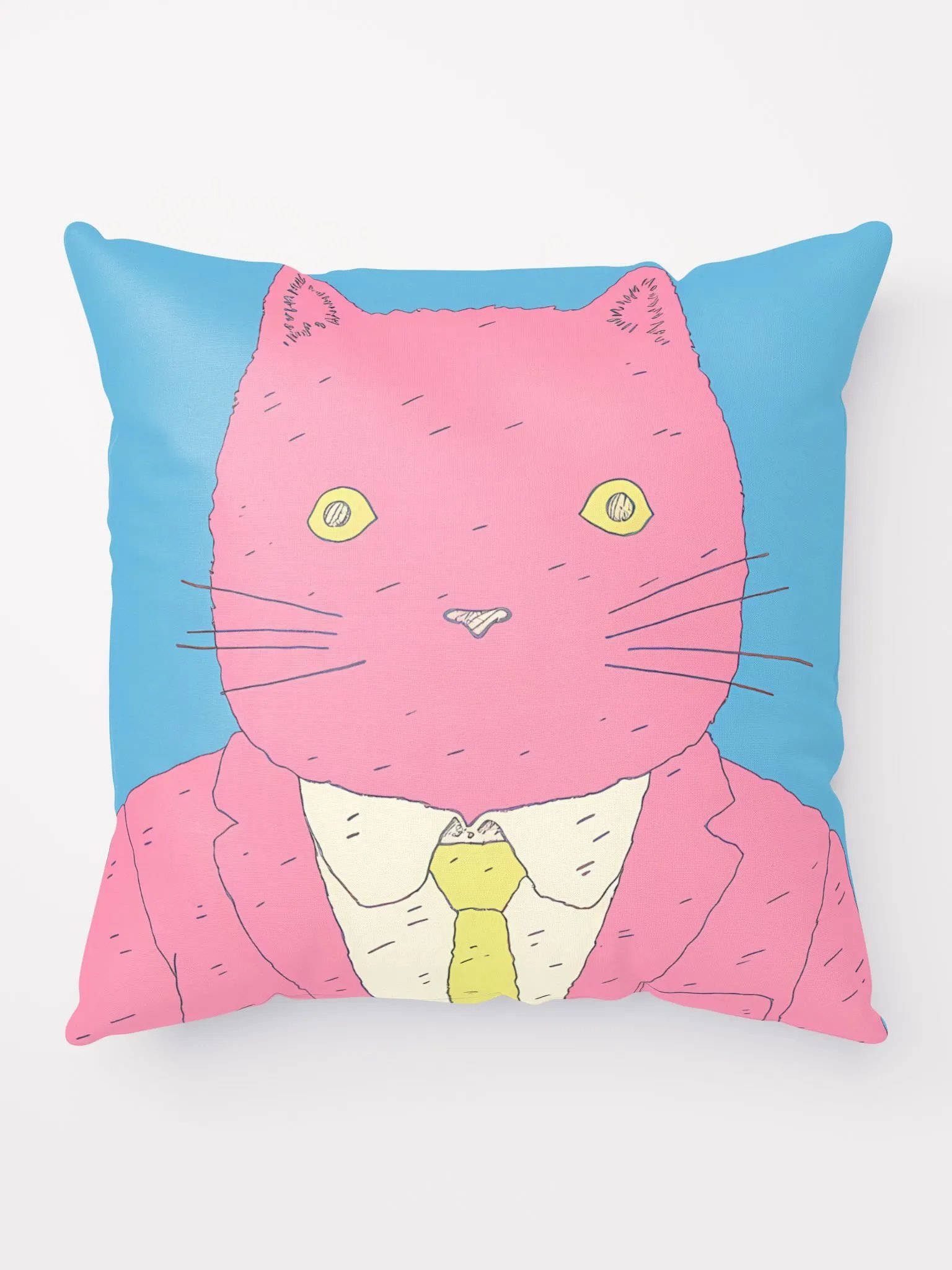 Mr. Whisker's Enterprise: The Pensive Professional Pillow product image (9)