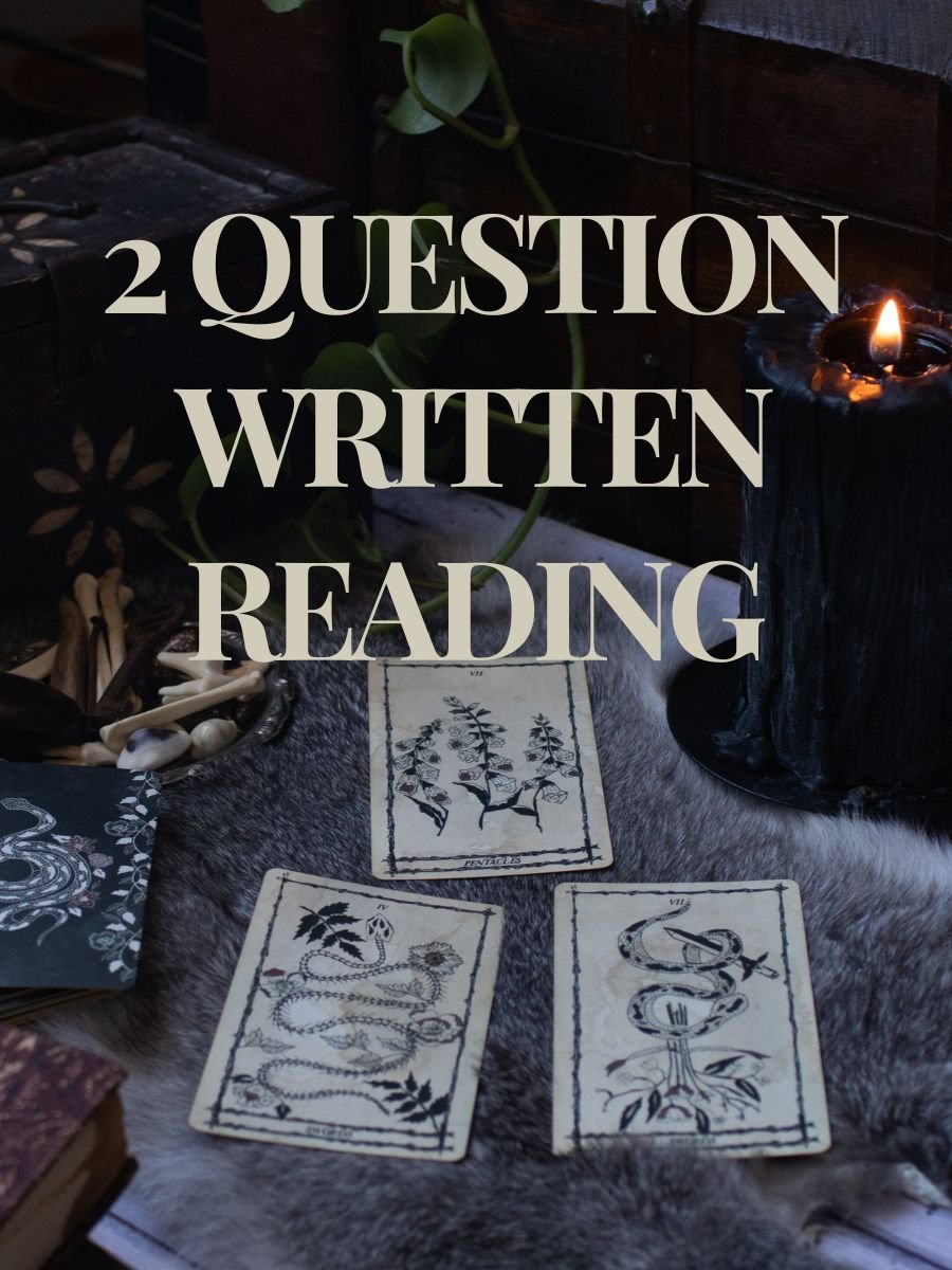 Written Tarot Reading (2 questions) product image (1)