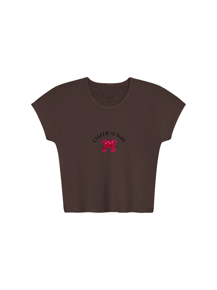 QWHYET Cancer Season Cute Crab Crop Top product image (1)