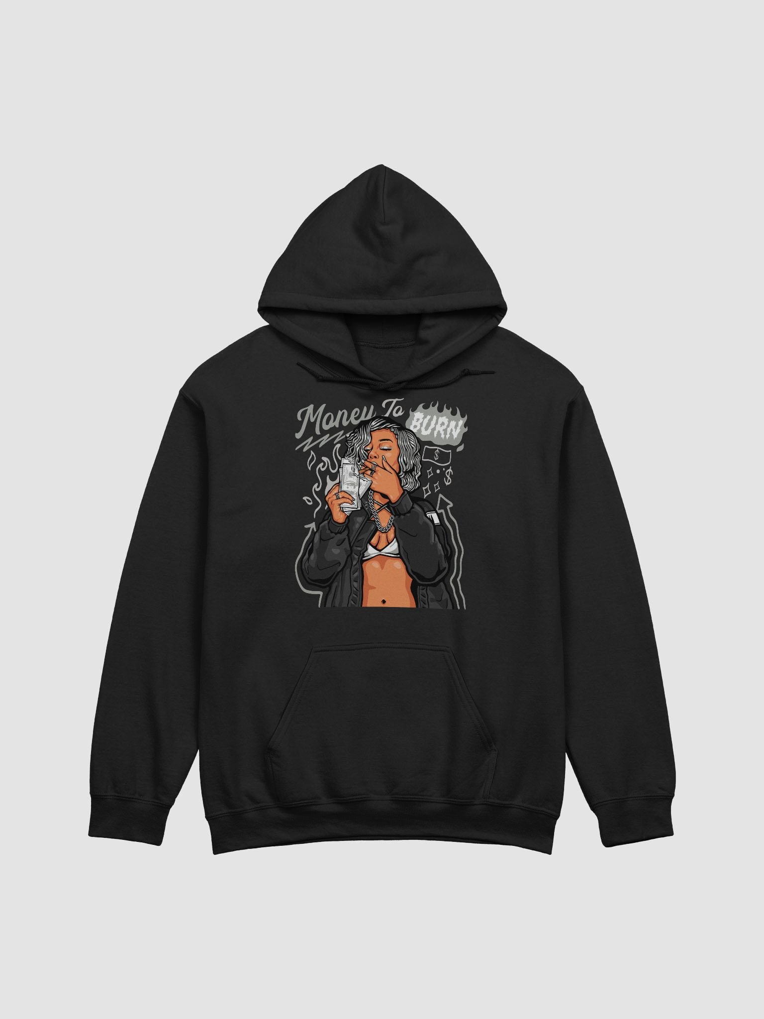 Money to Burn Hoodie - Unisex Hoodie – Minimalist Printed Hoodie for Everyday Wear product image (1)