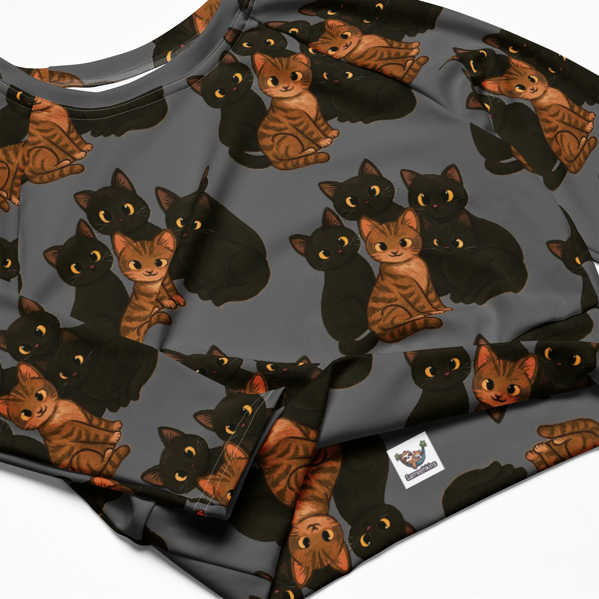 Cat brigade All-Over Print Crop Top product image (4)