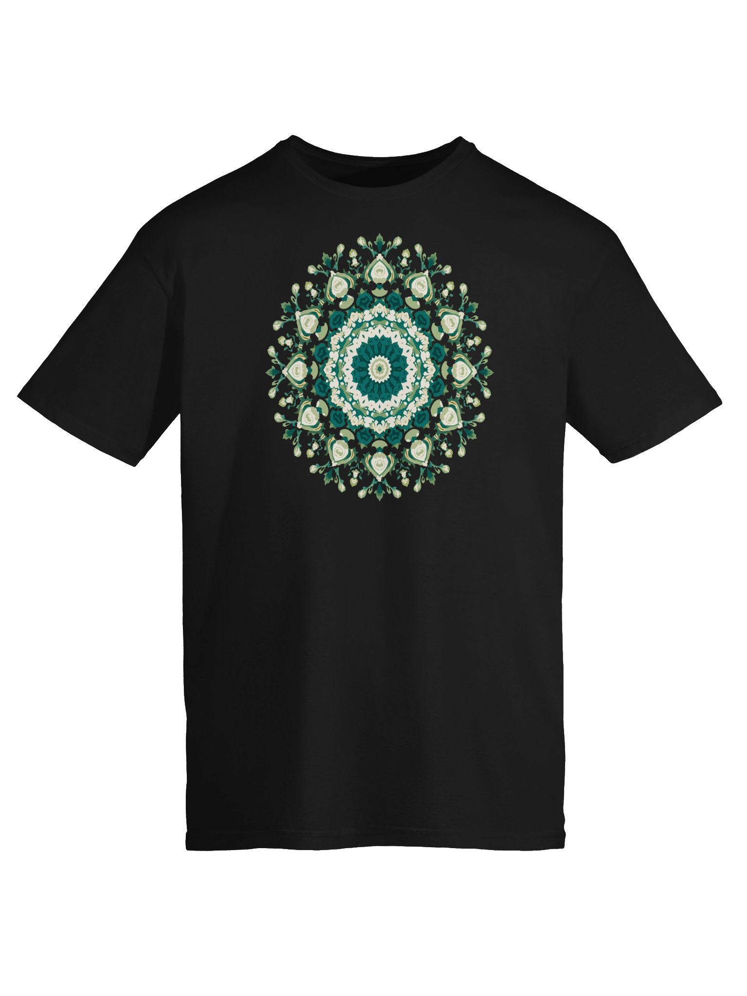 Green Floral Mandala Unisex Tee product image (26)