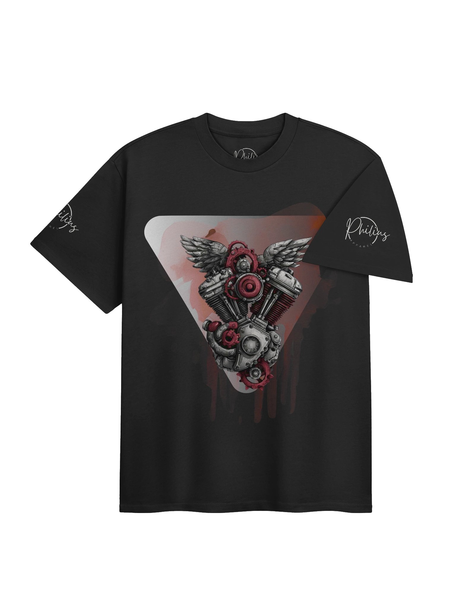 Angelic Motorcycle Engine Wings T-shirt product image (8)