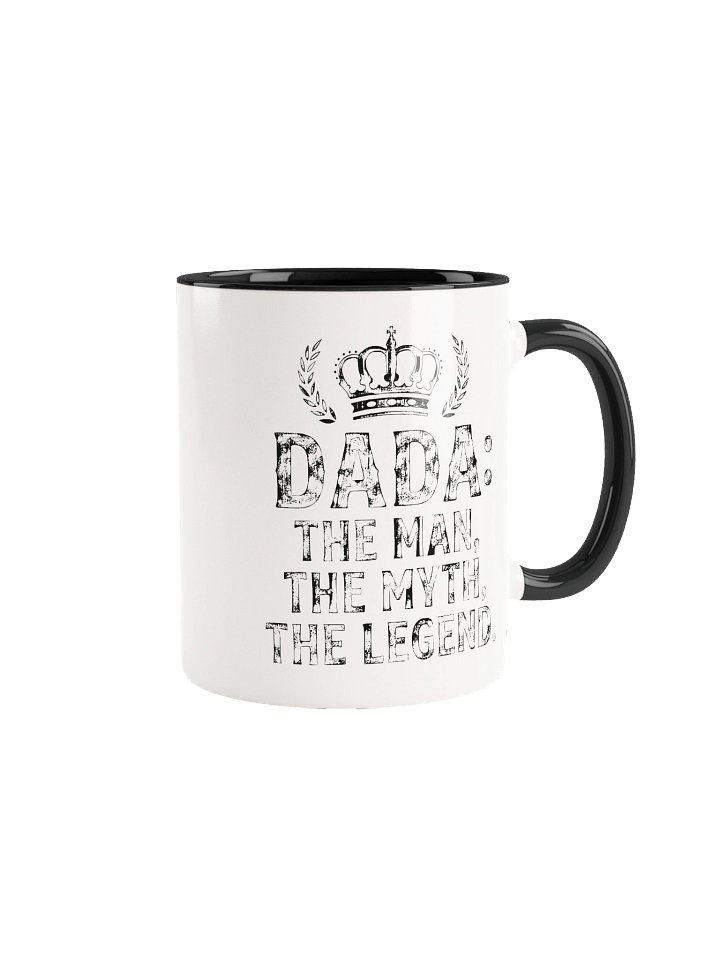 Dada's Mug - Minimal Black Ceramic Mug with Color Inside product image (2)