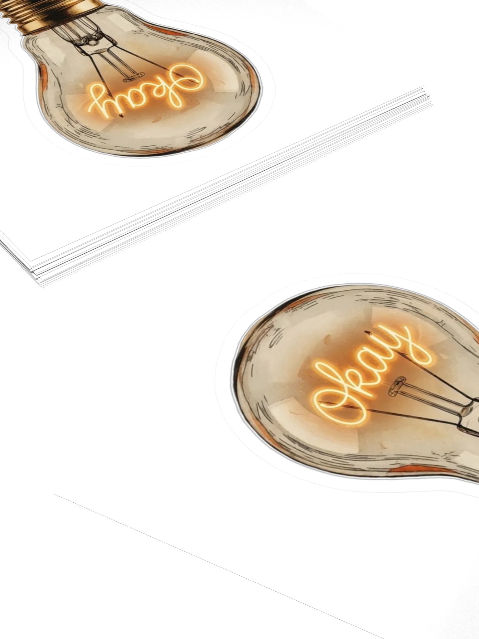 Okay Ideas Bulb Sticker (The Hours She Broke) product image (4)