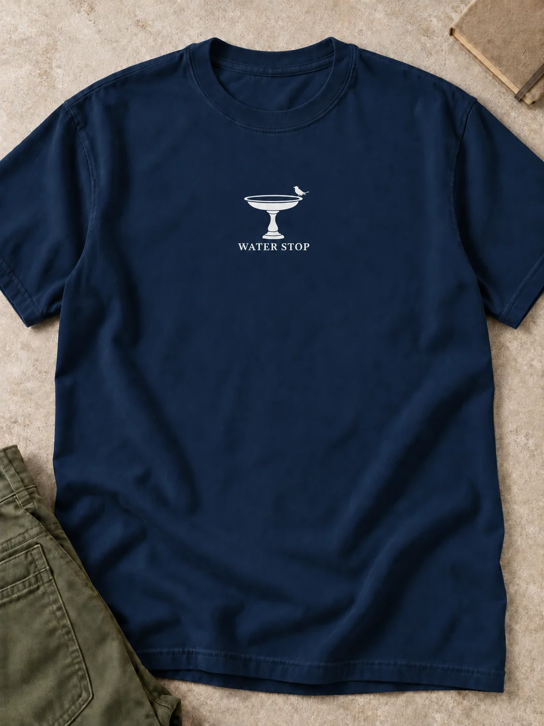 WATER STOP | Minimalist Birdbath Tee product image (1)